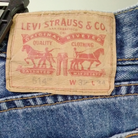 2/$15 Levi's 514 Jeans 32 x 34 - Picture 3 of 5
